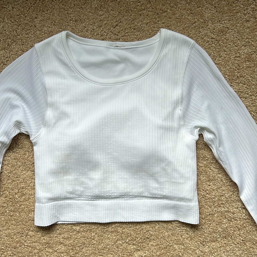 lululemon athletica White Crop Top